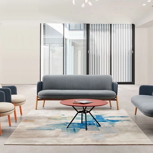 Serene Gray-Blue Sofa